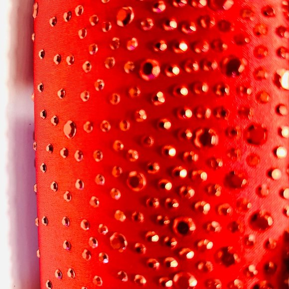 Red Sparkling Rhinestone Clutch – 2000s Glam Revival - Picture 5 of 7